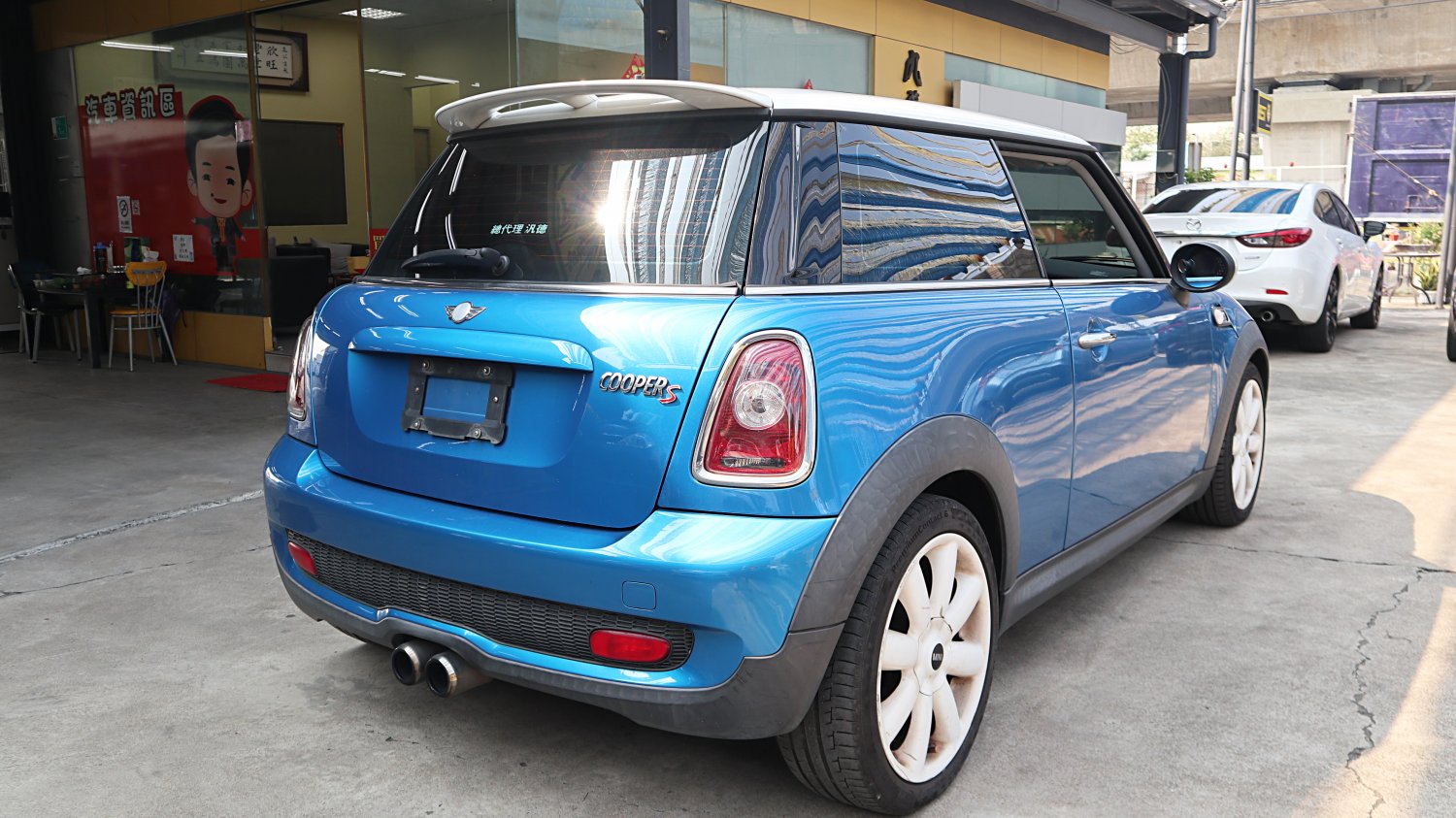 Mini 迷你 ／ Cooper S ／ 2007年 ／ 2007年Mini Cooper S 藍白色 迷你中古車 ／ 九肇匯元汽車 (台南)