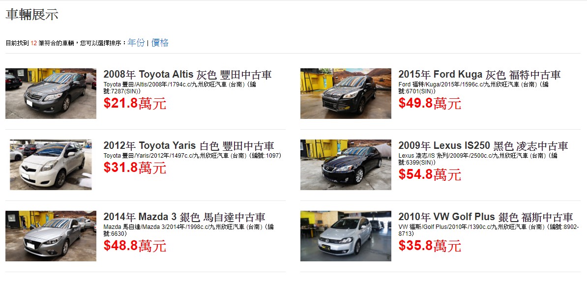 中古車與二手車的輛整備流程